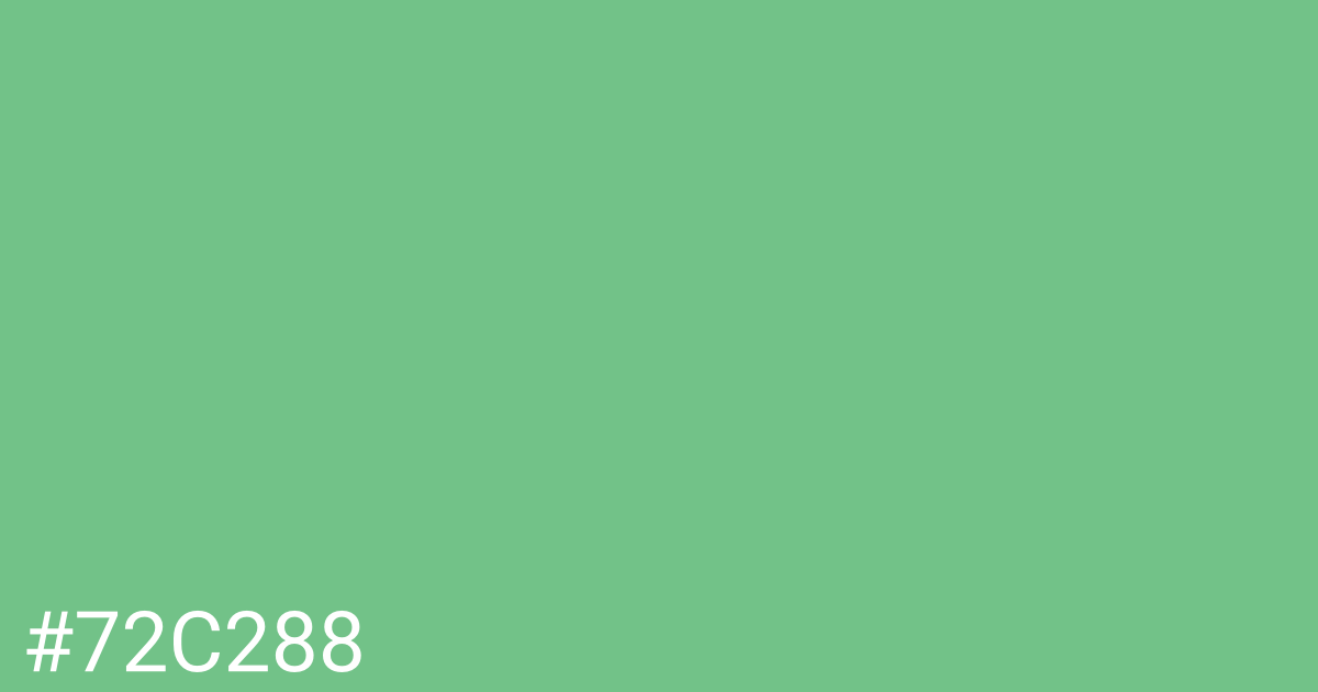 Hex color #72c288 graphic