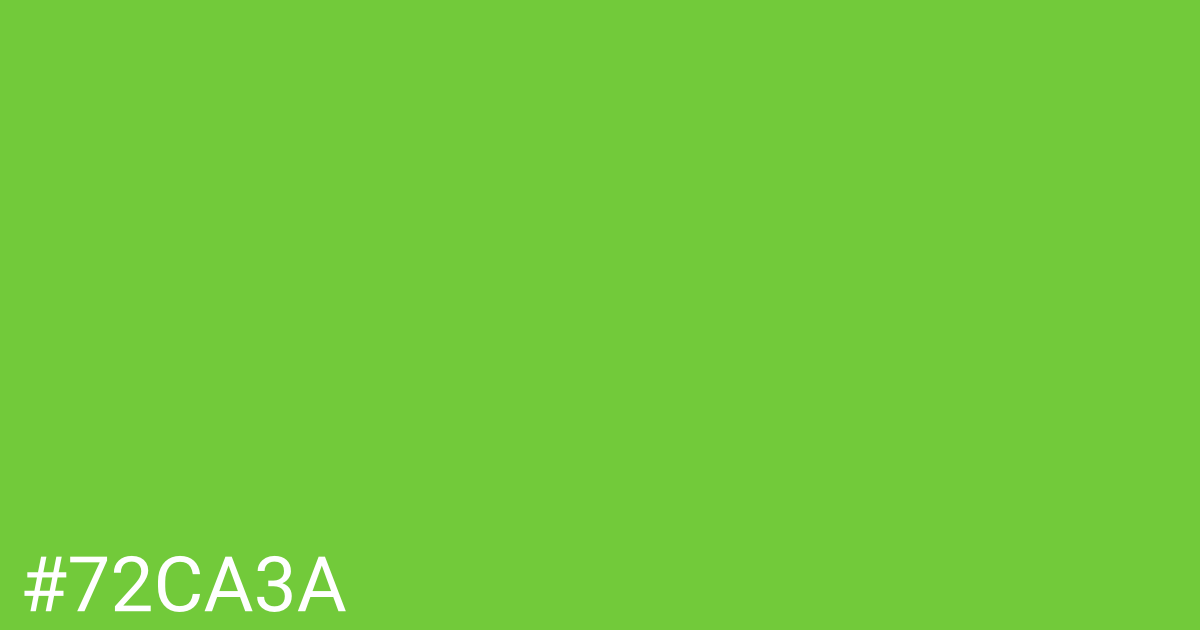 Hex color #72ca3a graphic