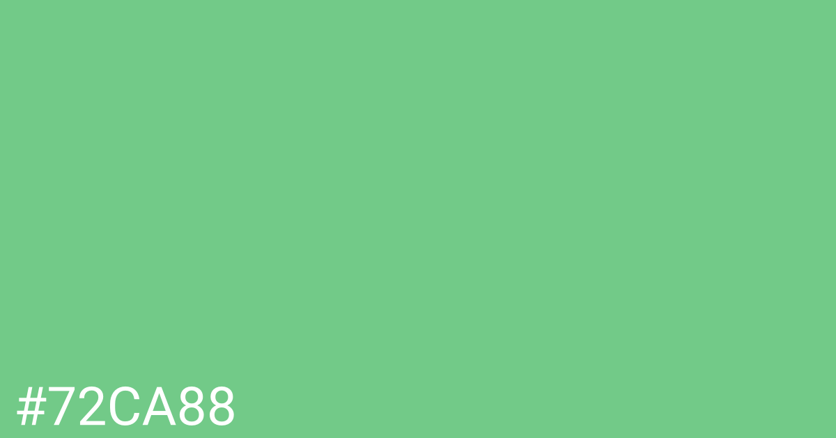 Hex color #72ca88 graphic