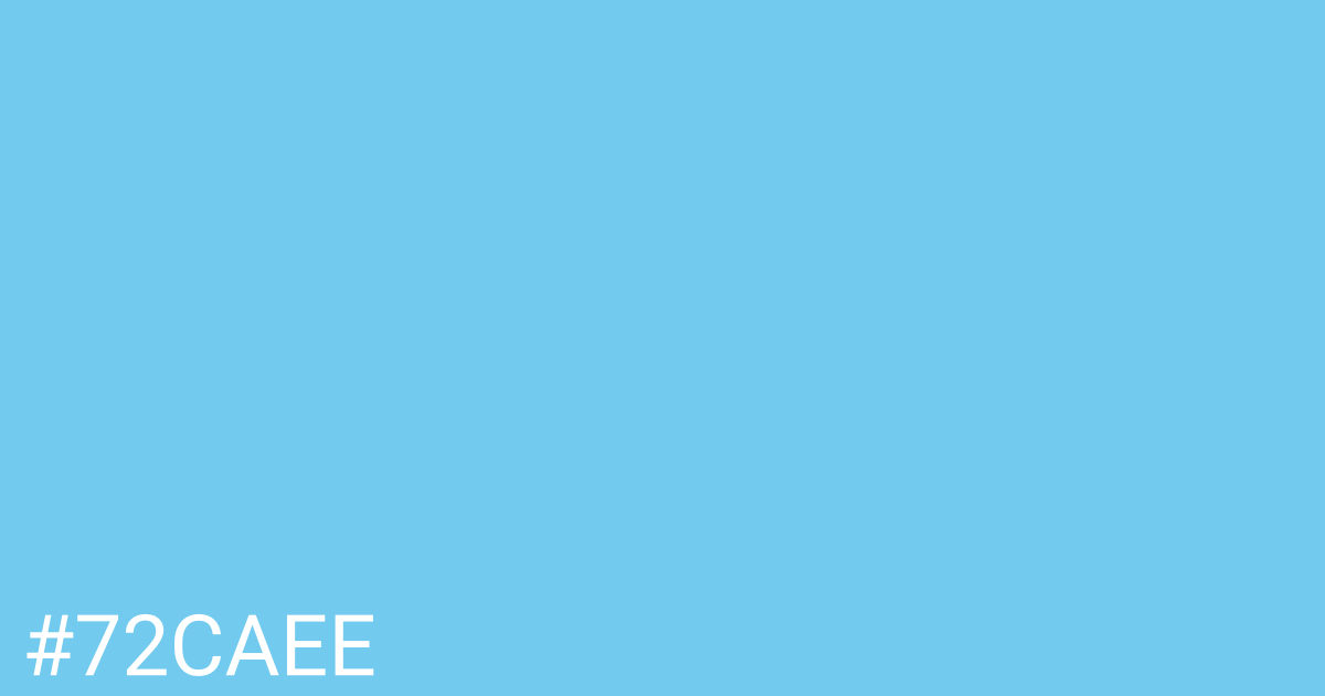 Hex color #72caee graphic