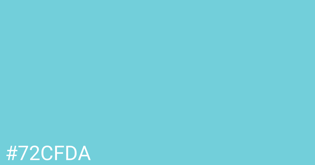 Hex color #72cfda graphic