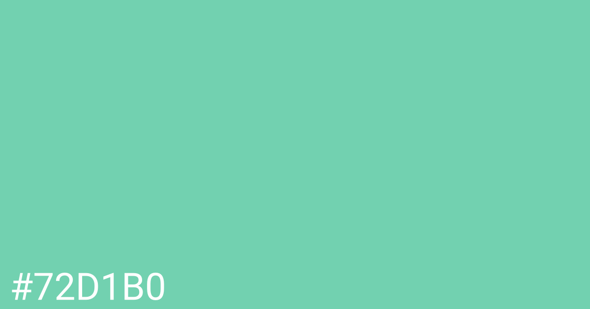 Hex color #72d1b0 graphic