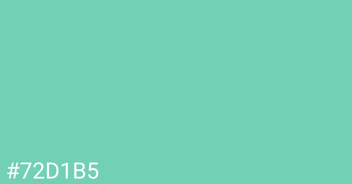 Hex color #72d1b5 graphic