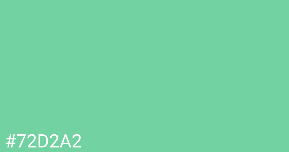 Hex color #72d2a2 graphic