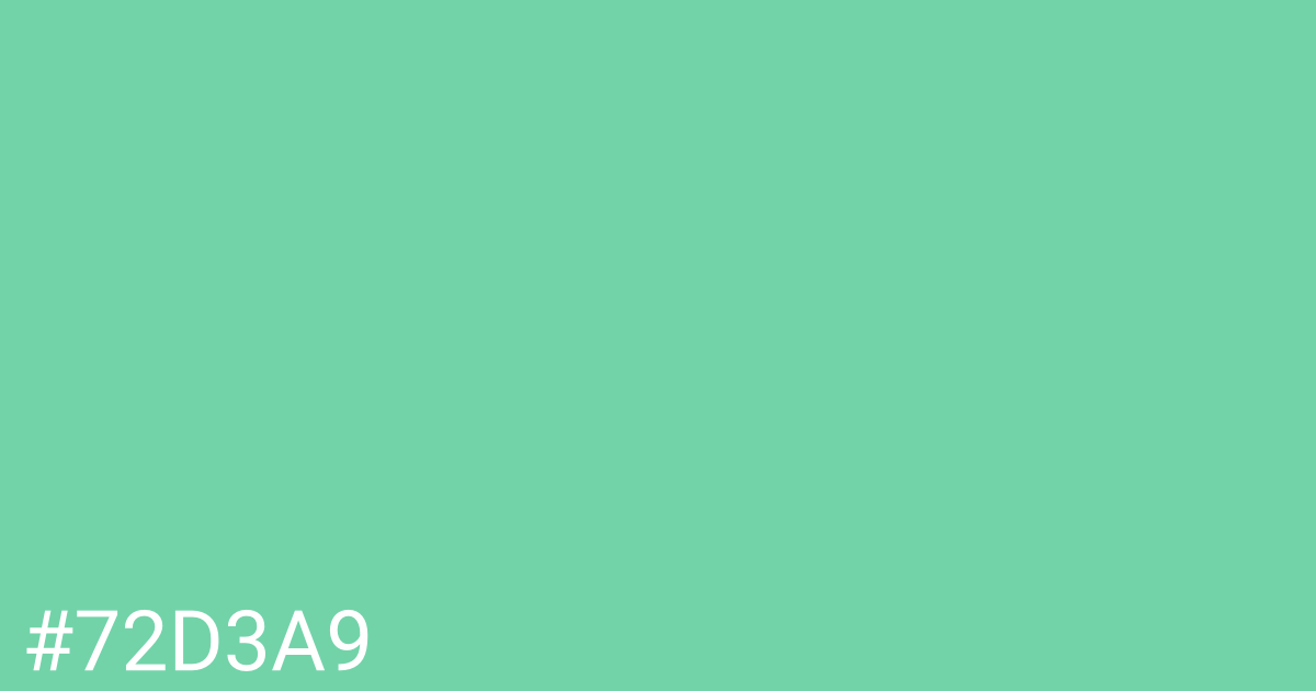 Hex color #72d3a9 graphic