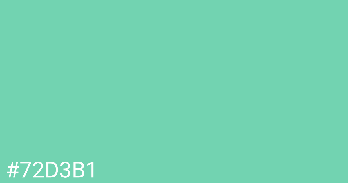 Hex color #72d3b1 graphic