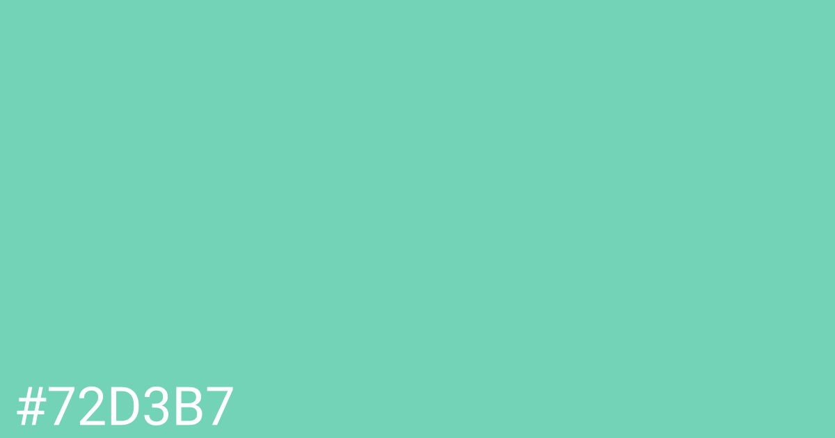 Hex color #72d3b7 graphic