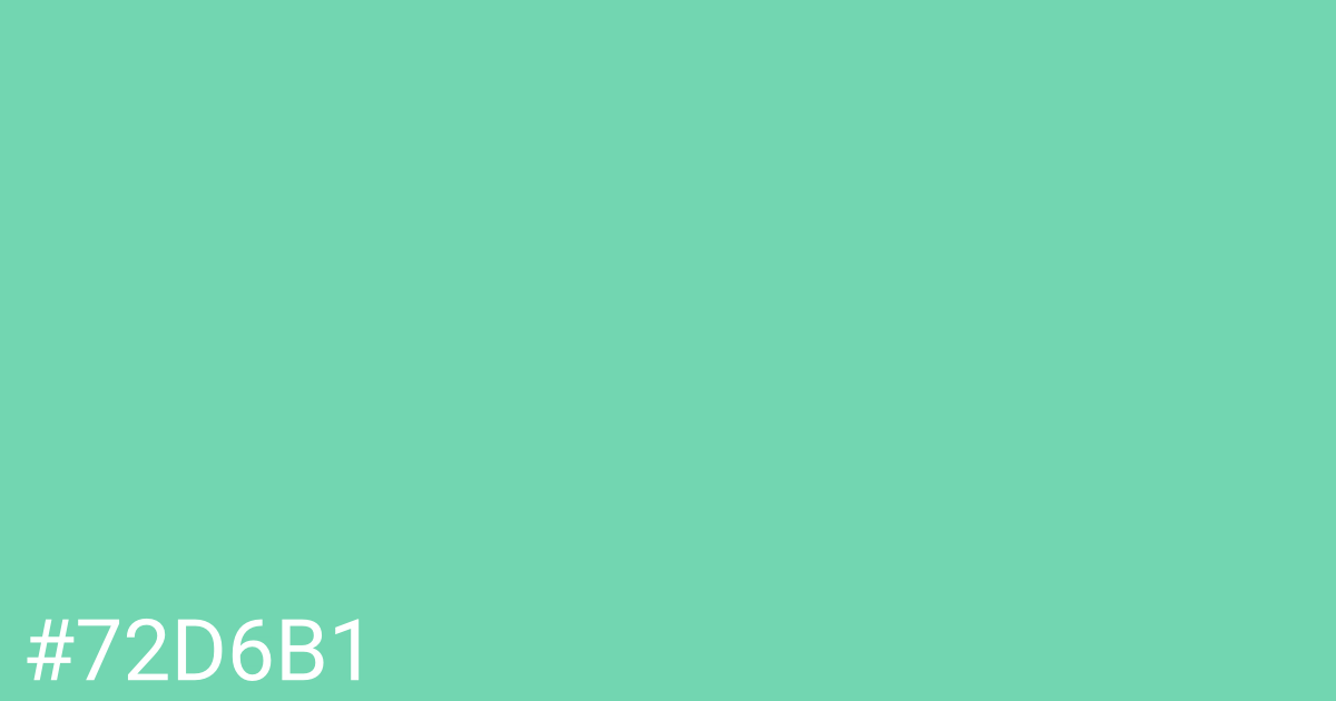 Hex color #72d6b1 graphic