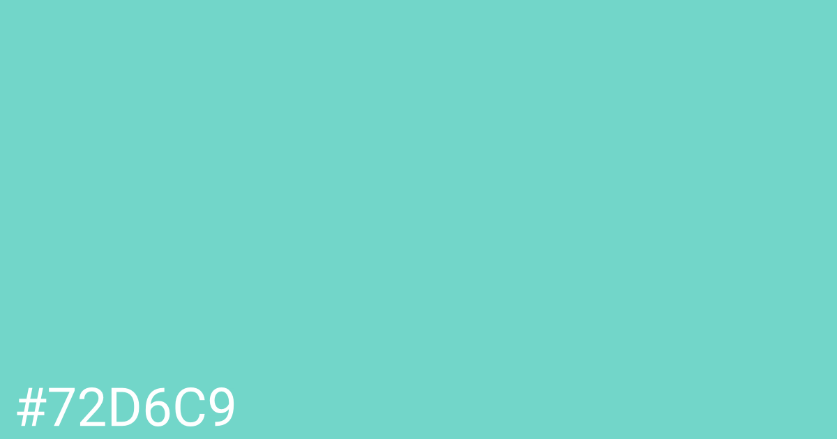 Hex color #72d6c9 graphic