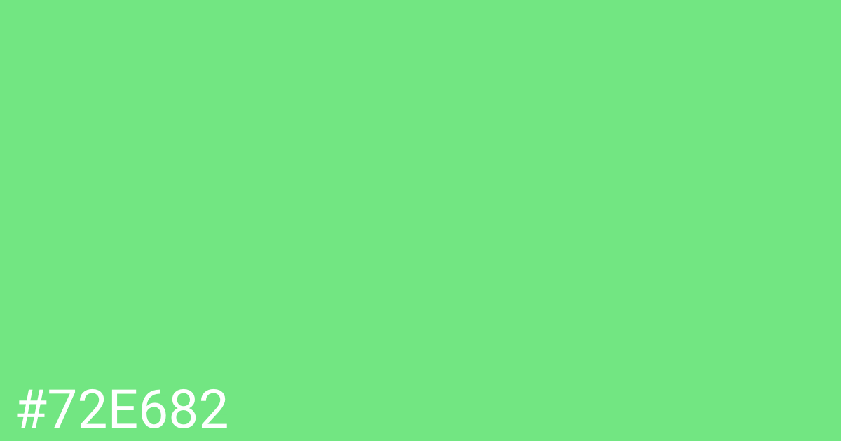 Hex color #72e682 graphic