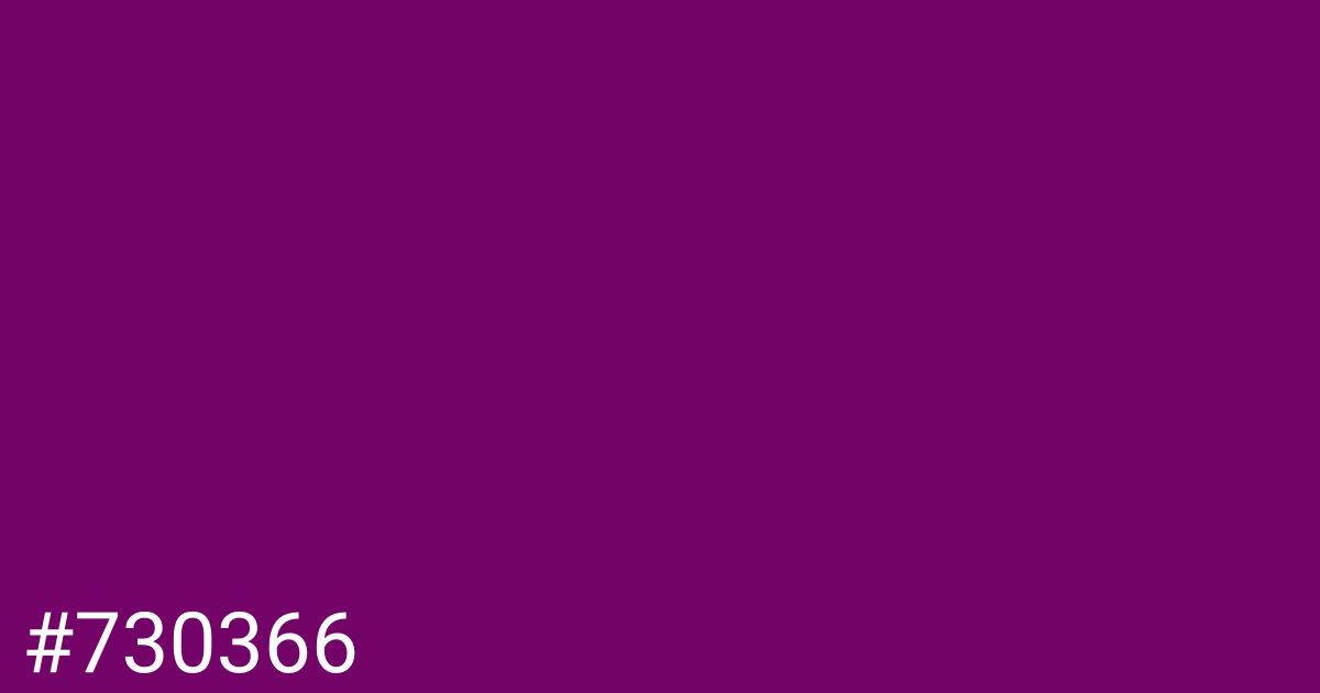 Hex color #730366 graphic