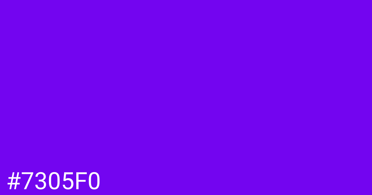 Hex color #7305f0 graphic