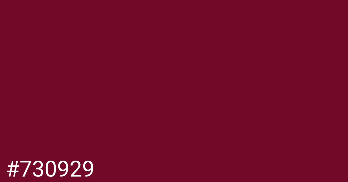 Hex color #730929 graphic