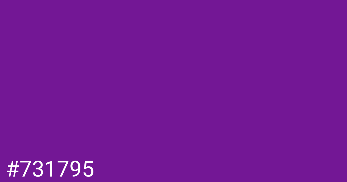 Hex color #731795 graphic