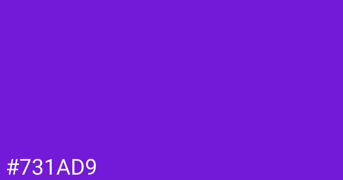 Hex color #731ad9 graphic
