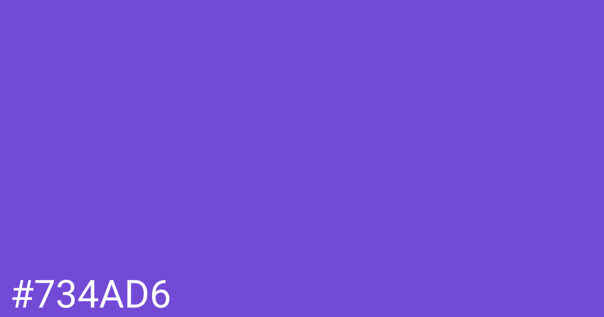 Hex color #734ad6 graphic