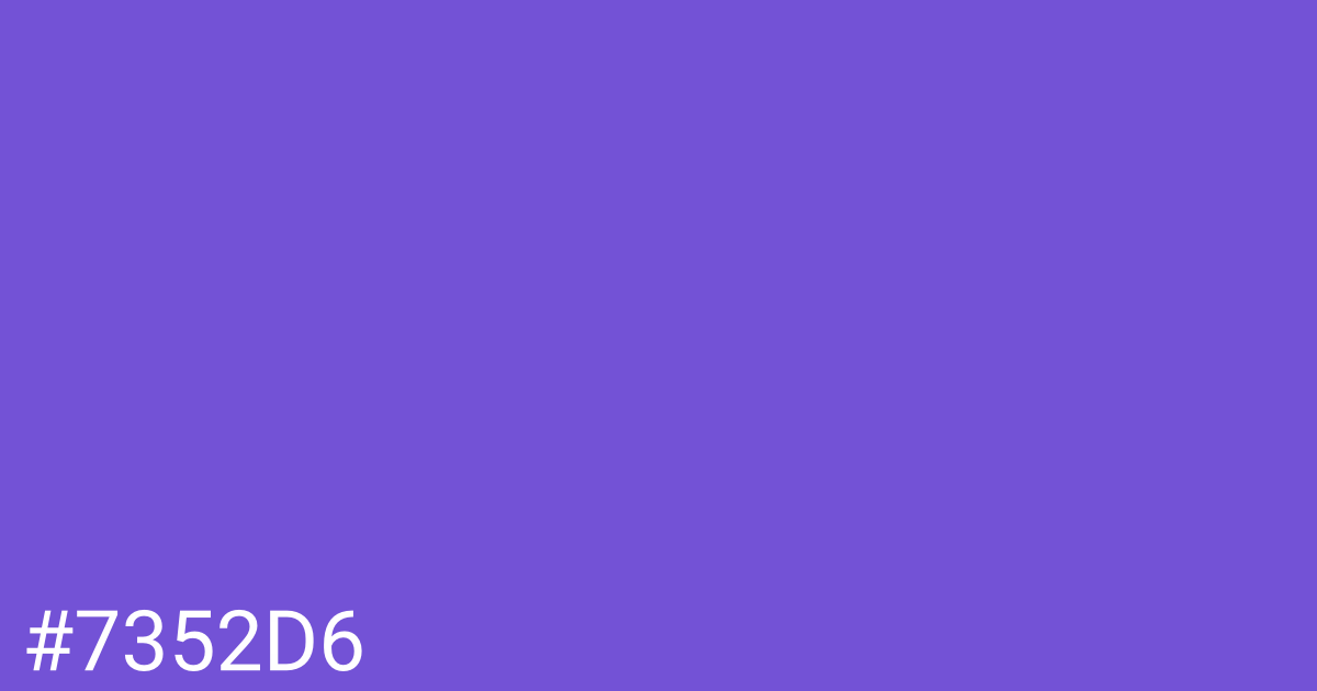 Hex color #7352d6 graphic