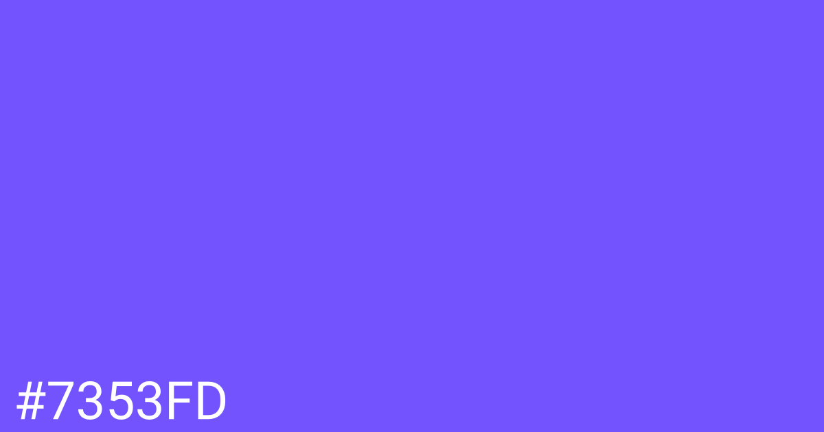 Hex color #7353fd graphic