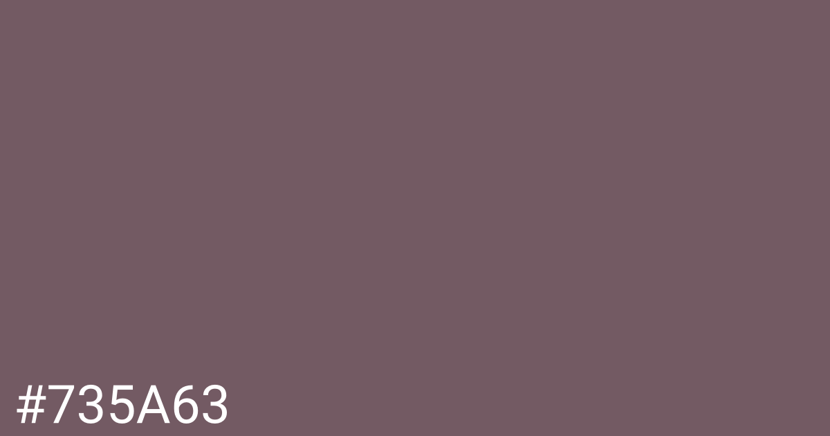 Hex color #735a63 graphic