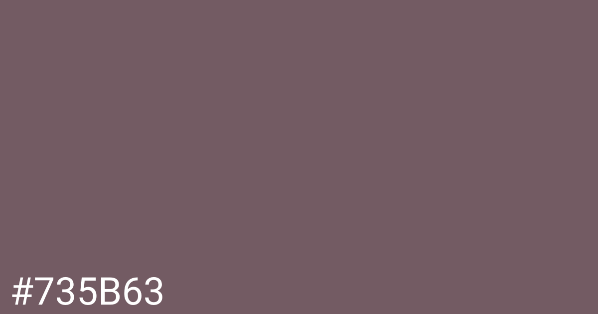 Hex color #735b63 graphic