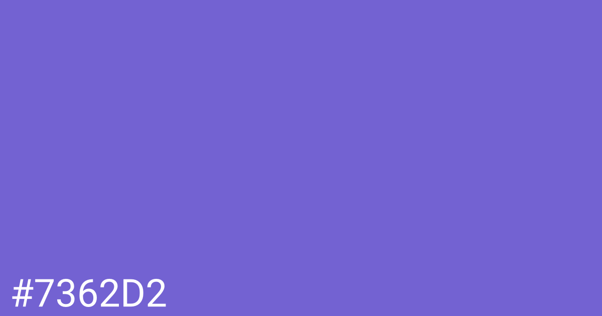 Hex color #7362d2 graphic