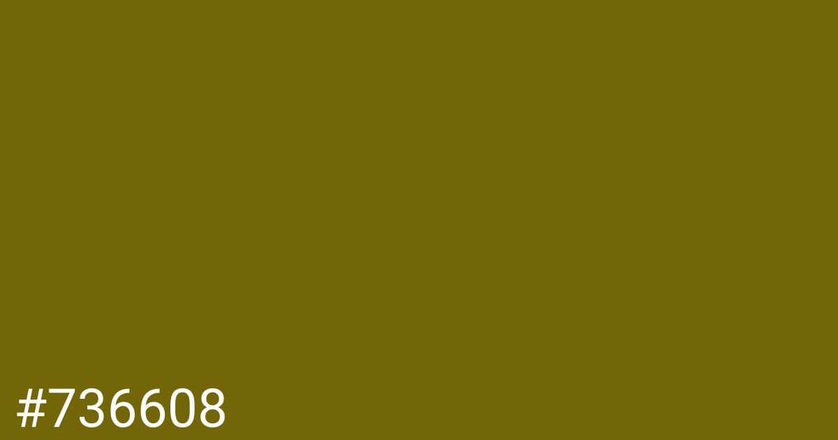 Hex color #736608 graphic