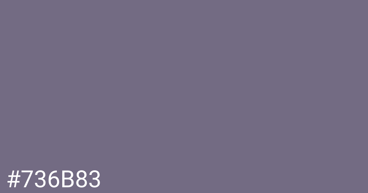 Hex color #736b83 graphic