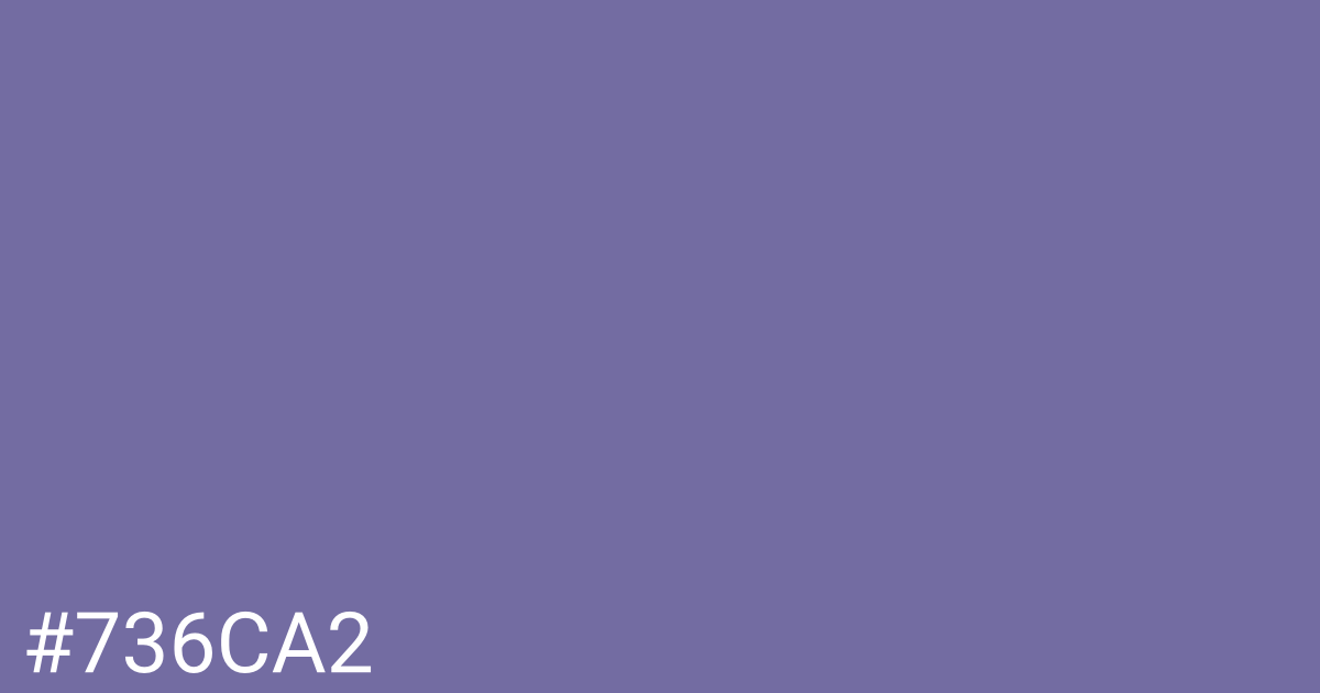 Hex color #736ca2 graphic