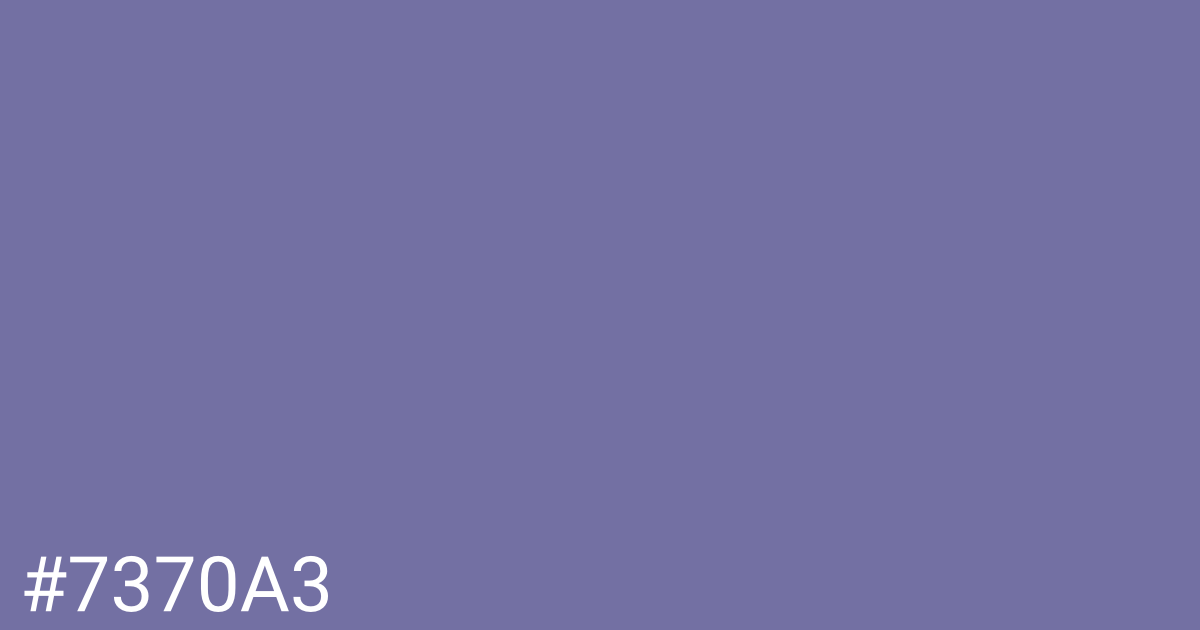 Hex color #7370a3 graphic