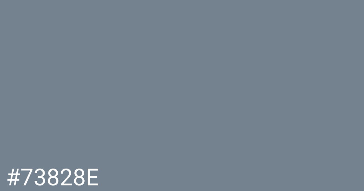 Hex color #73828e graphic