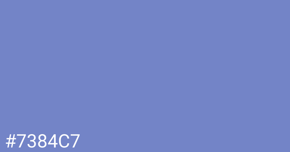 Hex color #7384c7 graphic