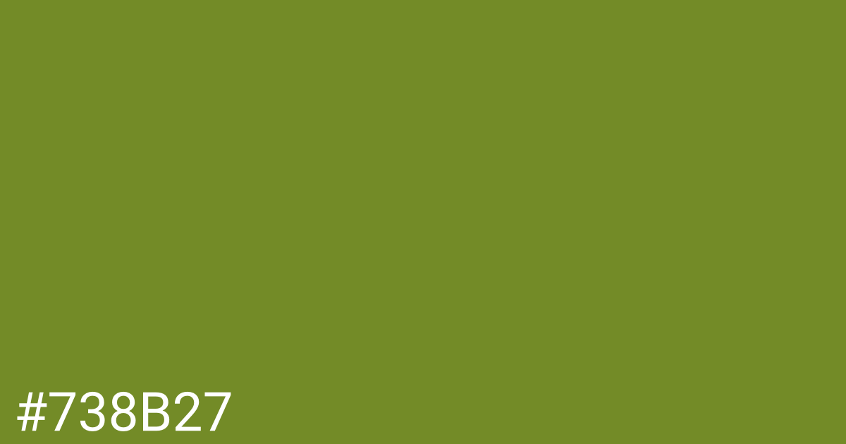Hex color #738b27 graphic