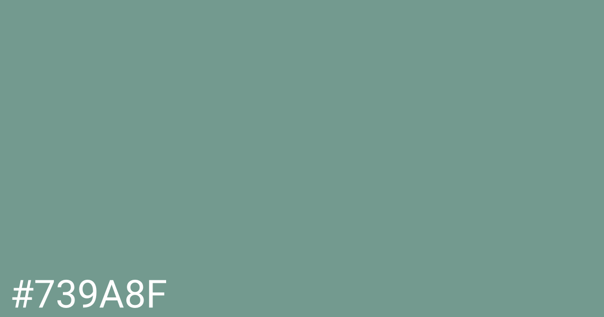 Hex color #739a8f graphic