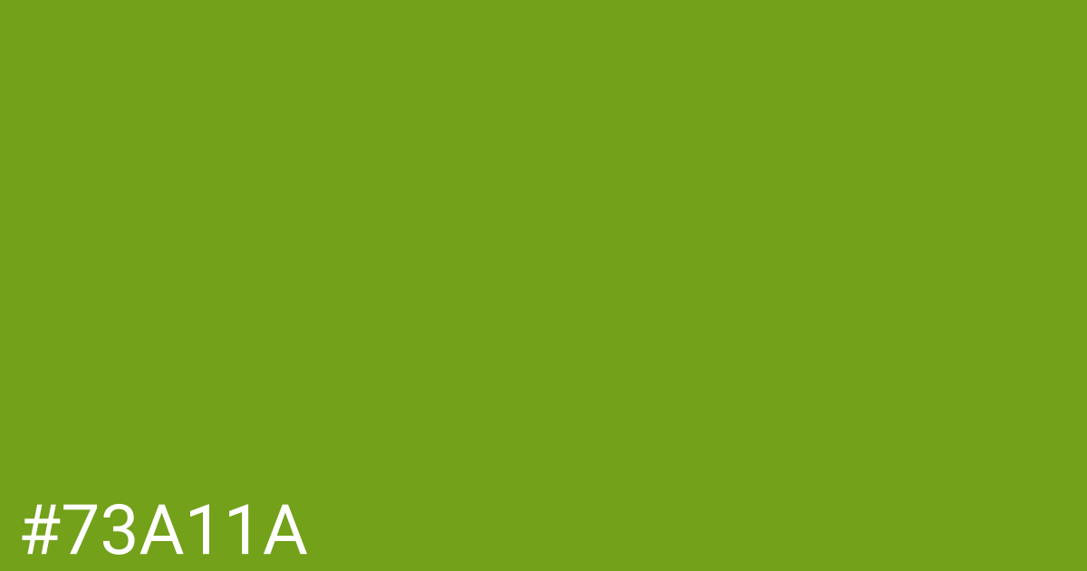 Hex color #73a11a graphic