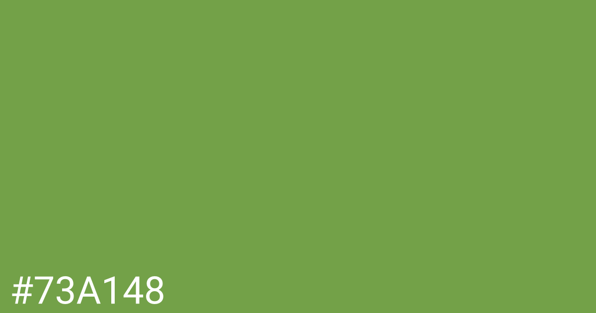 Hex color #73a148 graphic