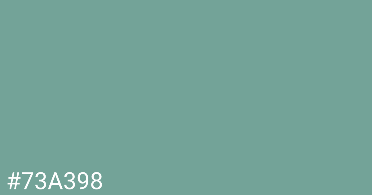 Hex color #73a398 graphic