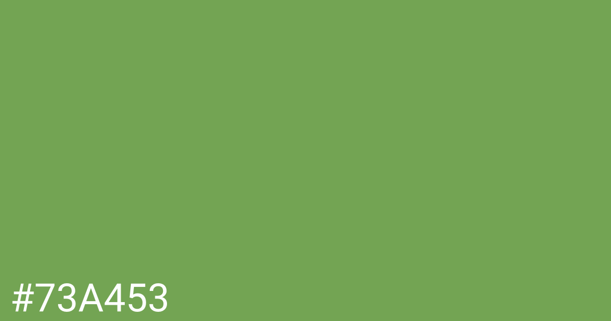 Hex color #73a453 graphic