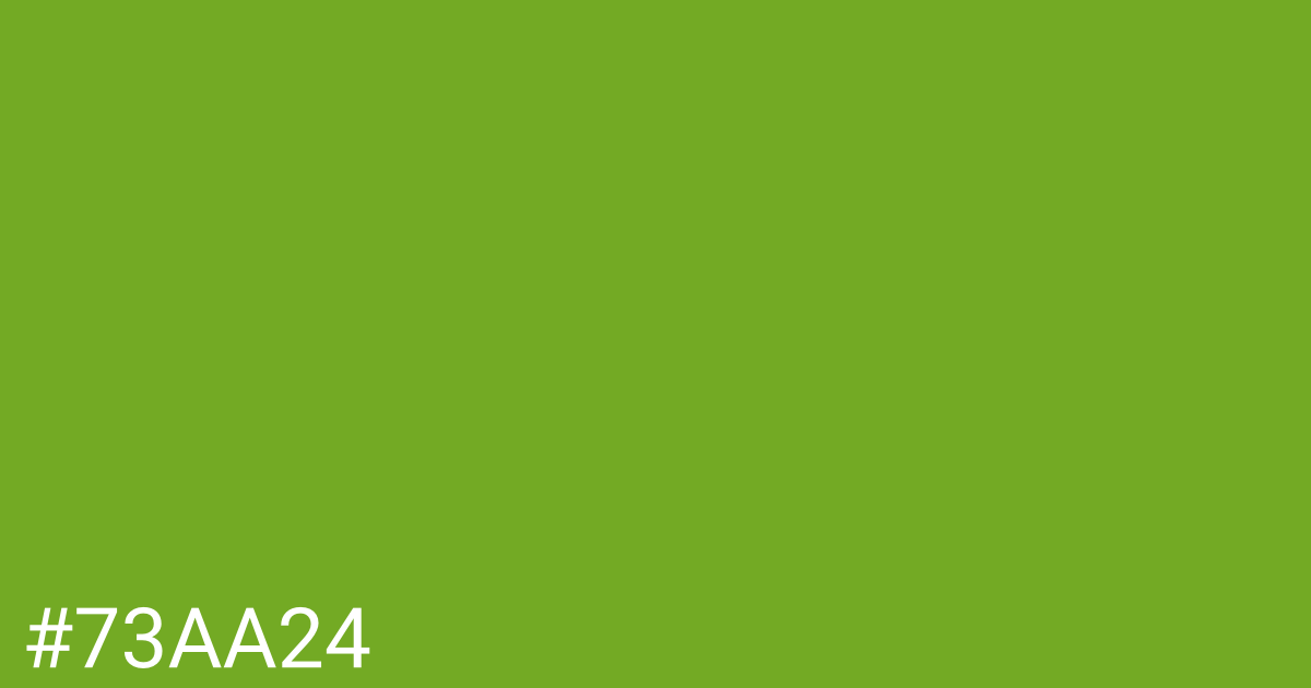 Hex color #73aa24 graphic