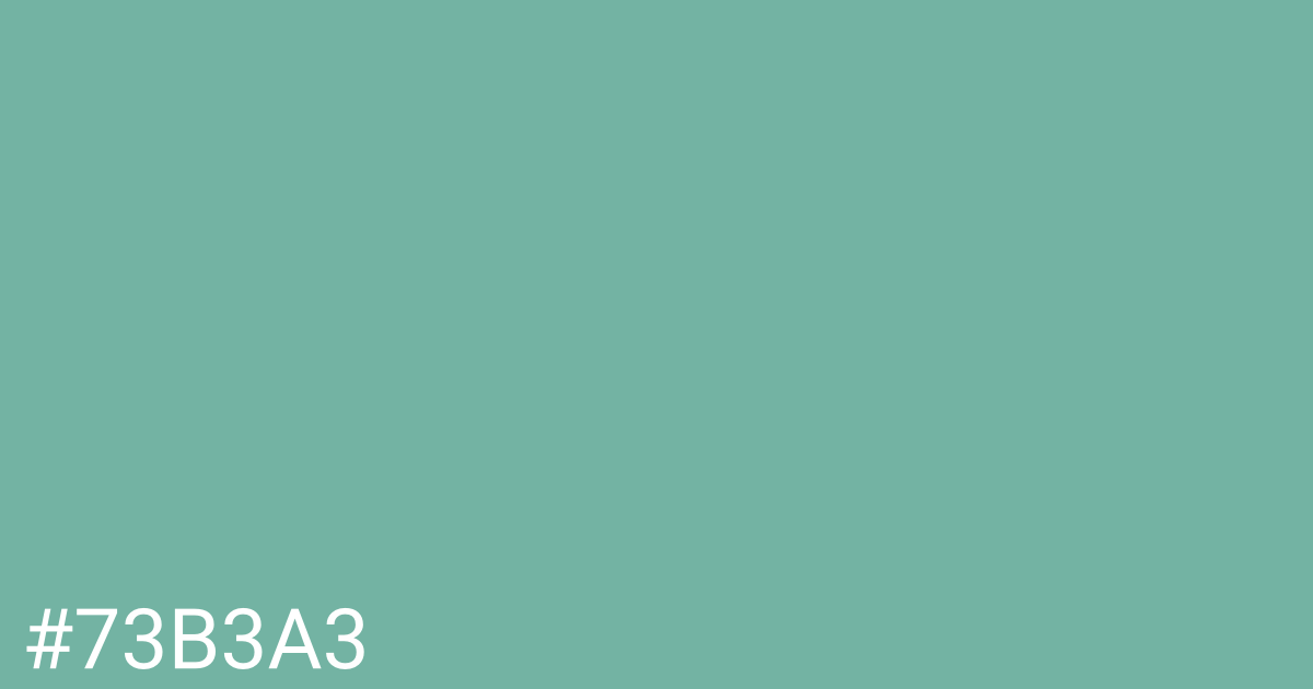 Hex color #73b3a3 graphic