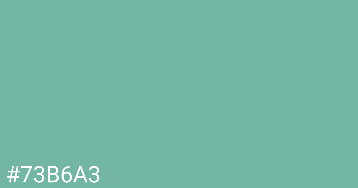 Hex color #73b6a3 graphic