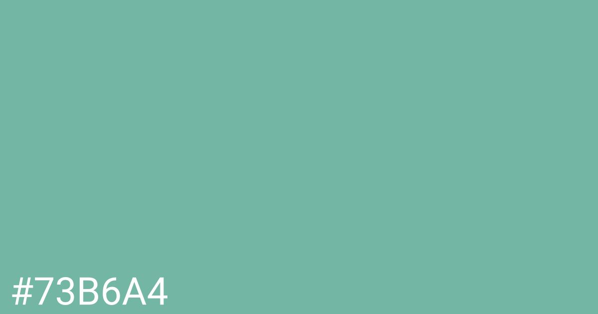 Hex color #73b6a4 graphic