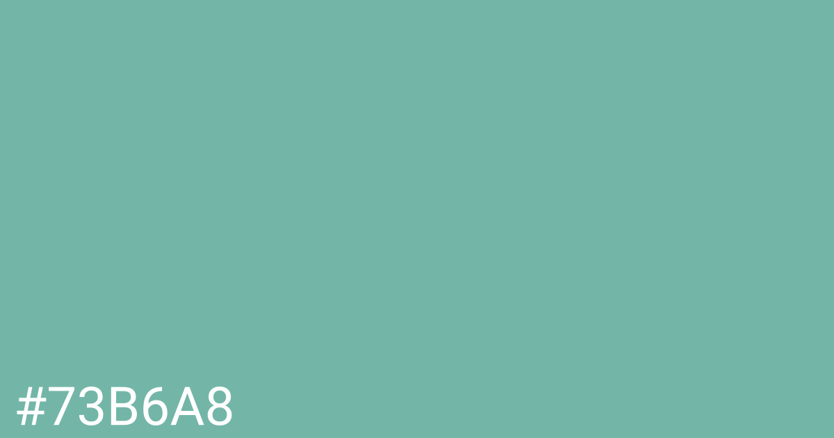 Hex color #73b6a8 graphic