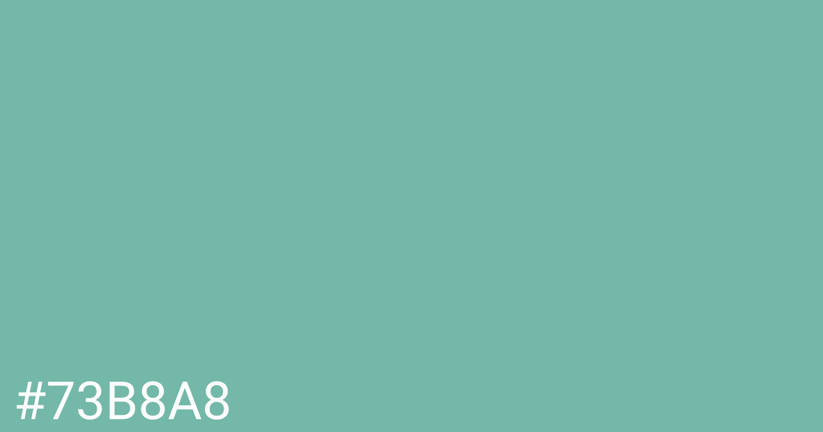 Hex color #73b8a8 graphic