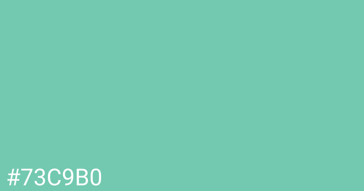 Hex color #73c9b0 graphic