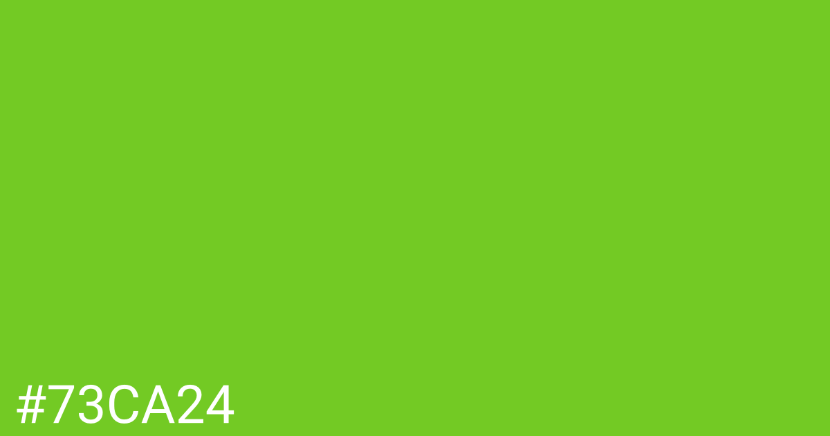 Hex color #73ca24 graphic