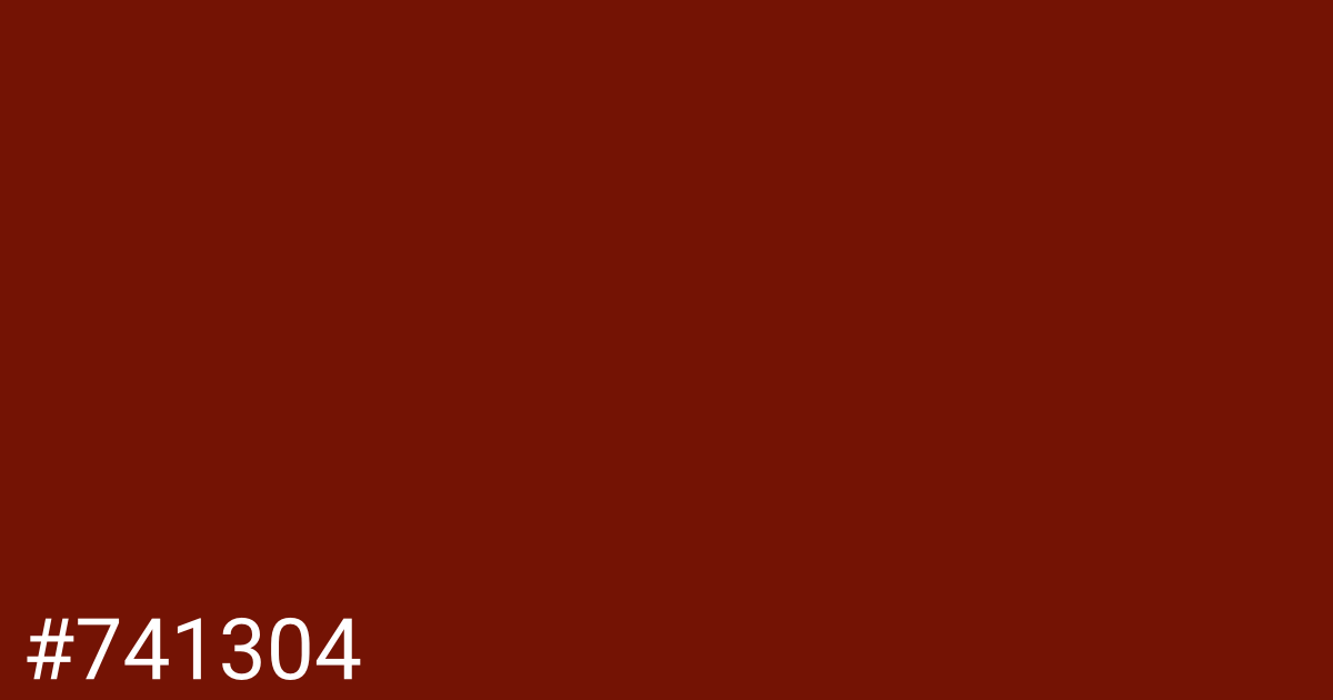 Hex color #741304 graphic