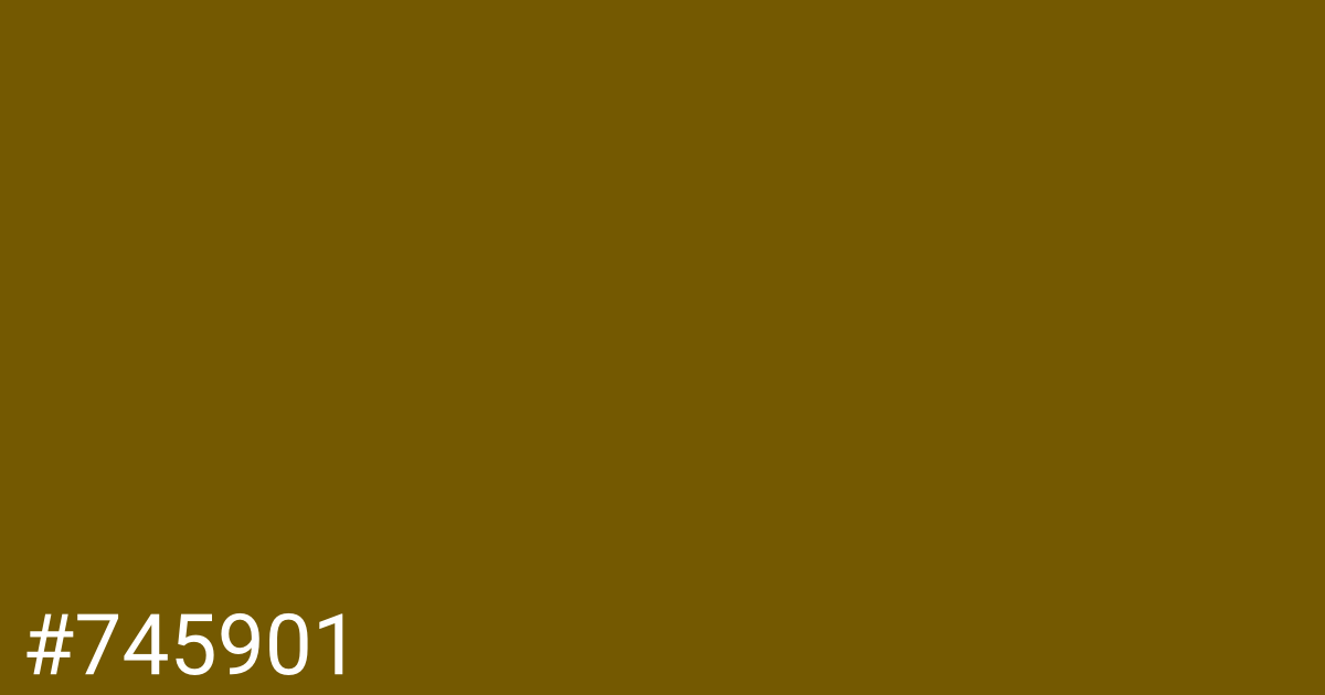 Hex color #745901 graphic
