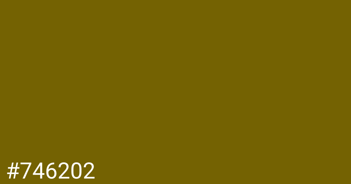 Hex color #746202 graphic