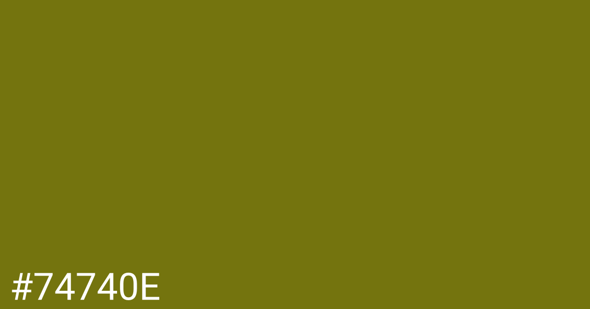 Hex color #74740e graphic