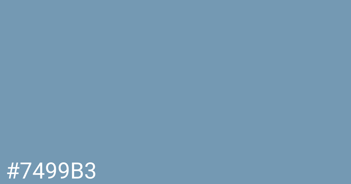 Hex color #7499b3 graphic